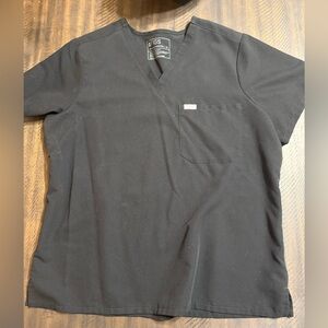 Figs women’s Catarina one pocket scrub top in black size XL